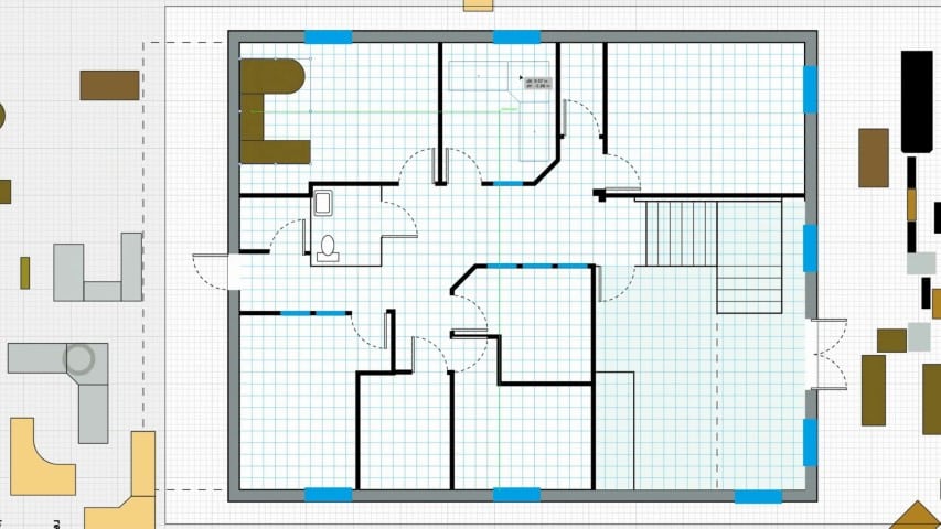 Note your floor plan